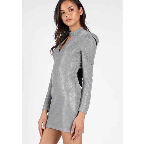 Silver keyhole Dress - Picture 5 of 6